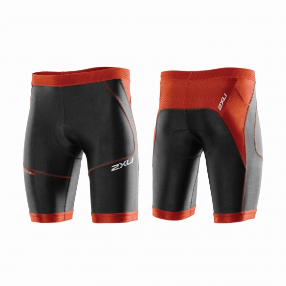 2XU Perform 9" Tri short Orange/Schwarz Herren MT3863b