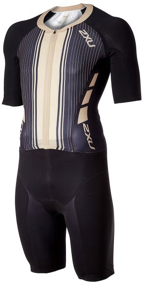 2XU Project X Kurzarm Trisuit Schwarz/Gold Herren MT4834d-BLK/GDG