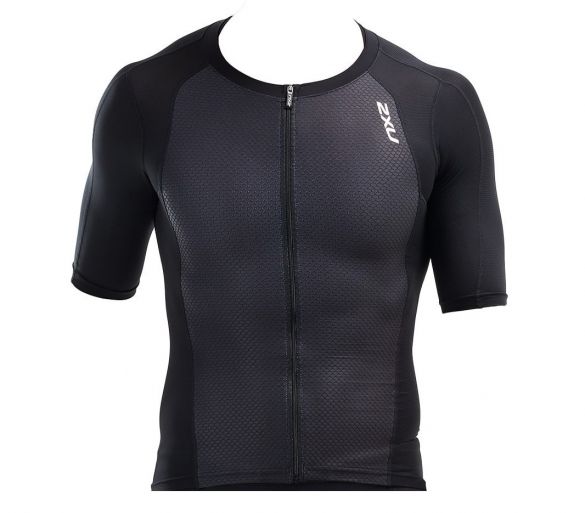 2XU Compression Kurzarm Tri Top Schwarz Herren MT5518a-BLK/BLK