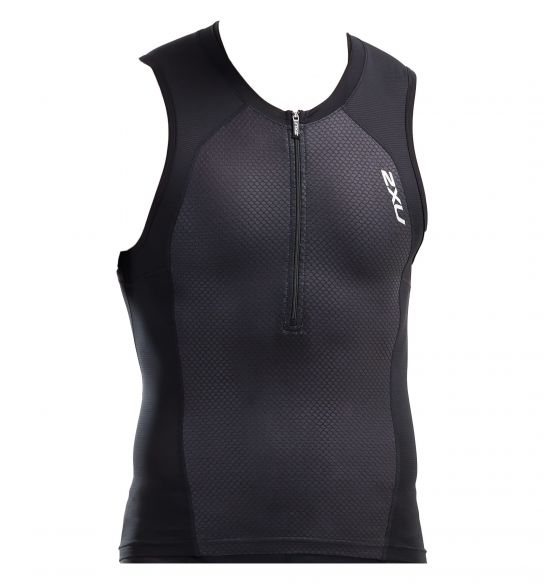 2XU Compression Ärmellos Tri Top Schwarz Herren MT5519a-BLK/BLK
