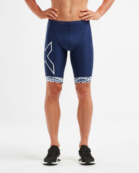 2XU Compression Tri shorts Blau/Weiß kaufen beim tri-shop24.de