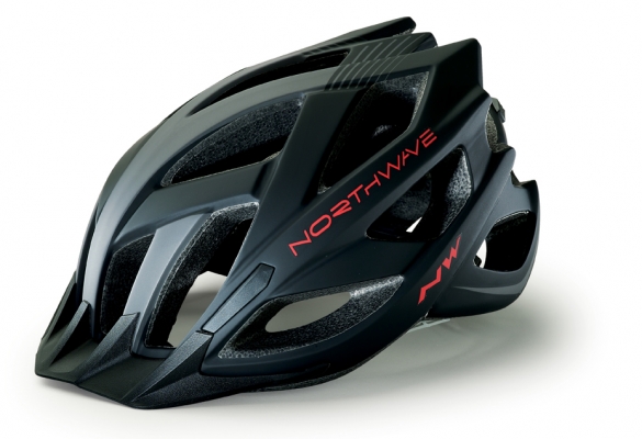 Northwave Scout MTB Helm (Matt) Schwarz/Rot Herren 8614100515