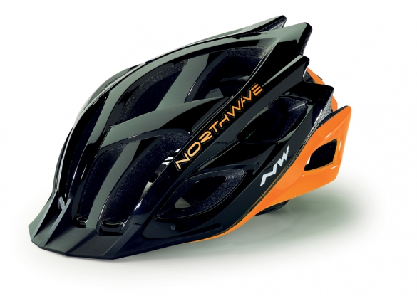 Northwave Storm MTB Helm Schwarz/Orange-Fluo Herren 8614100317