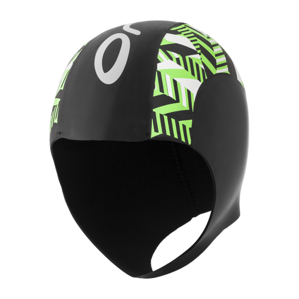 Orca Neopreen swim cap Schwarz/grün FVAC90