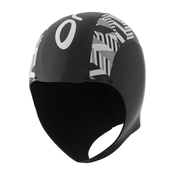 Orca Neopreen swim cap Schwarz/silber FVAC01
