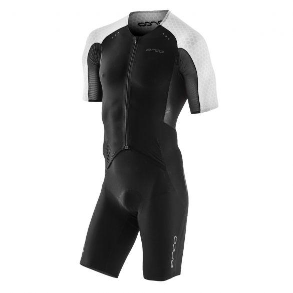 Orca Core Aero Race Trisuit Kurzen Ärmel Schwarz/Weiß Herren KR1102