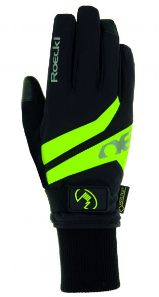 Roeckl Rocca GTX Winter Radhandschuh Schwarz/Gelb Unisex 3103-833-002
