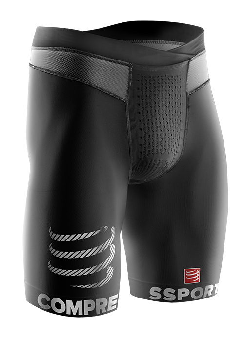Compressport Run Compression Radhose Schwarz SHRUNV3-99
