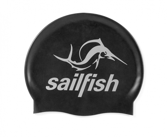 Sailfish Silicone schwarz Badekappe Silikon Schwimmkappe Triathlon Schwimmmütze 