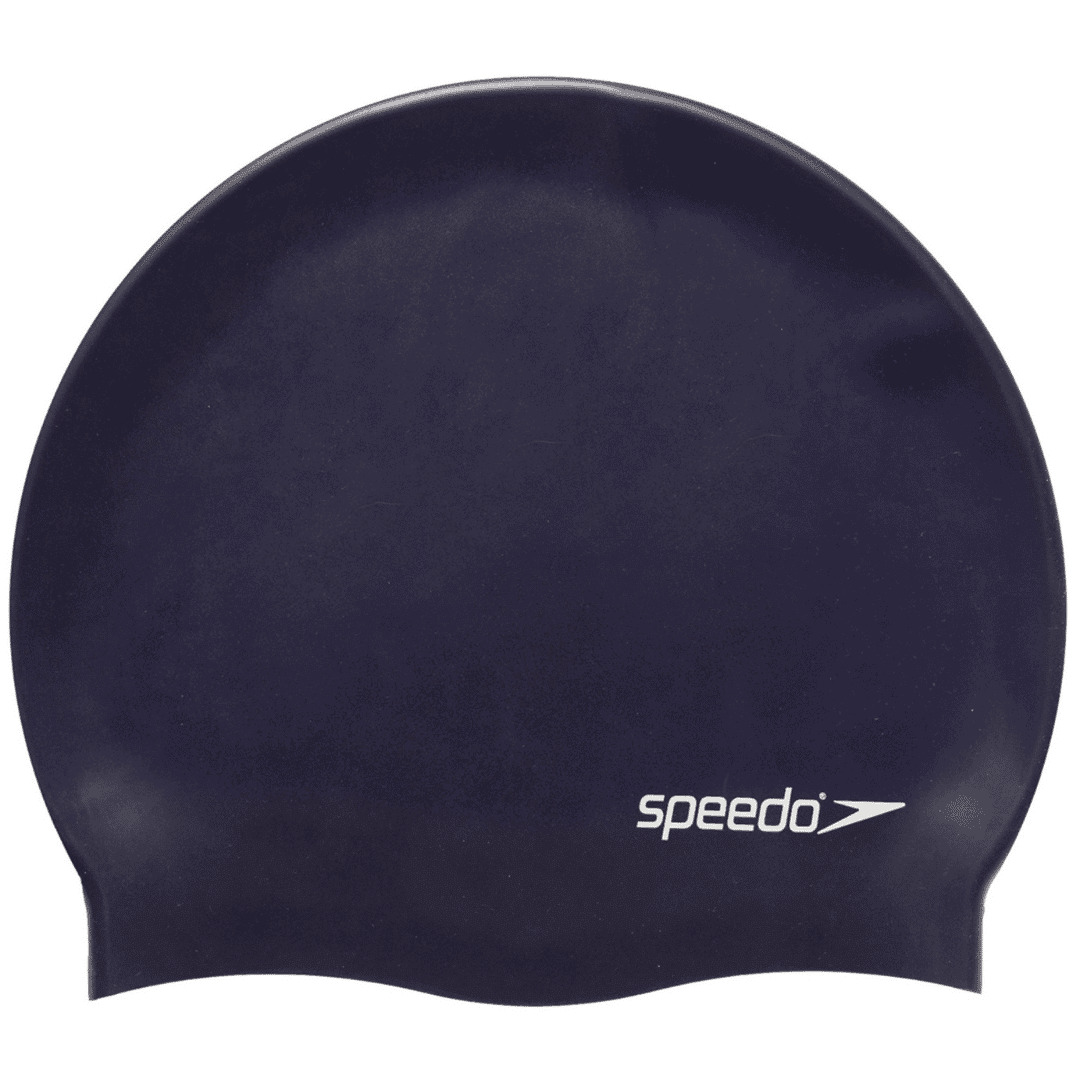 Speedo flache Silikon-Schwimmkappe Blau p12 709910011