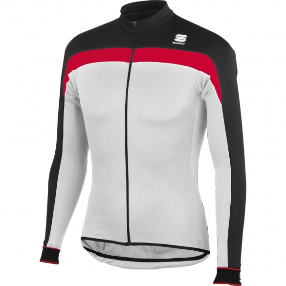 Sportful Pista Thermal Jersey Weiß/Rot/Schwarz Herren 01152-102 SP1101152-102