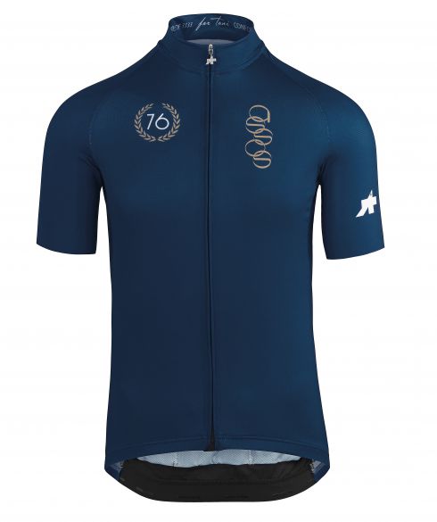 Assos ForToni Kurzarm Radtrikot Blau Herren 112027425VRR