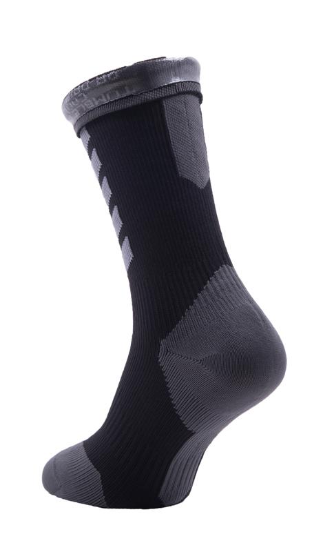 Sealskinz MTB mid mid hydrostop Radsocken Schwarz/grau 111161705-010