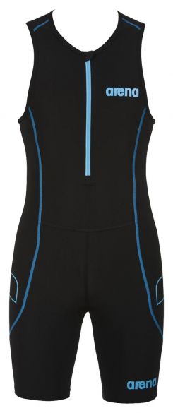 Arena ST Front zip Ärmellos Trisuit Schwarz Herren AR1A918-55