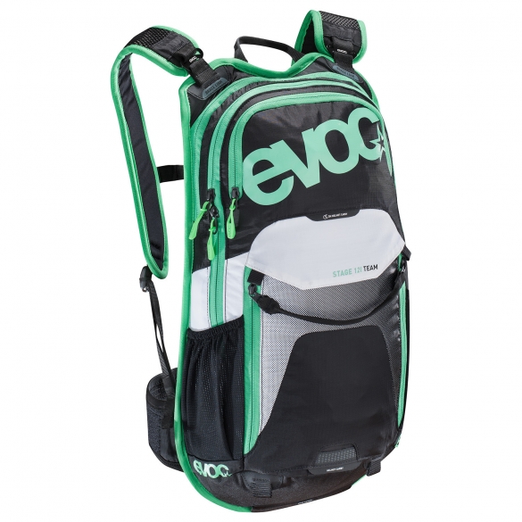 EVOC Stage team 12 liter Rucksack Schwarz/Grün 100204106