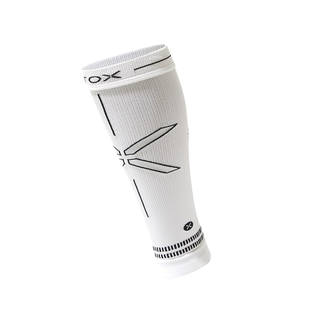 Stox Running Calf sleeves weiß/schwarz herren RUNCSLM-1080