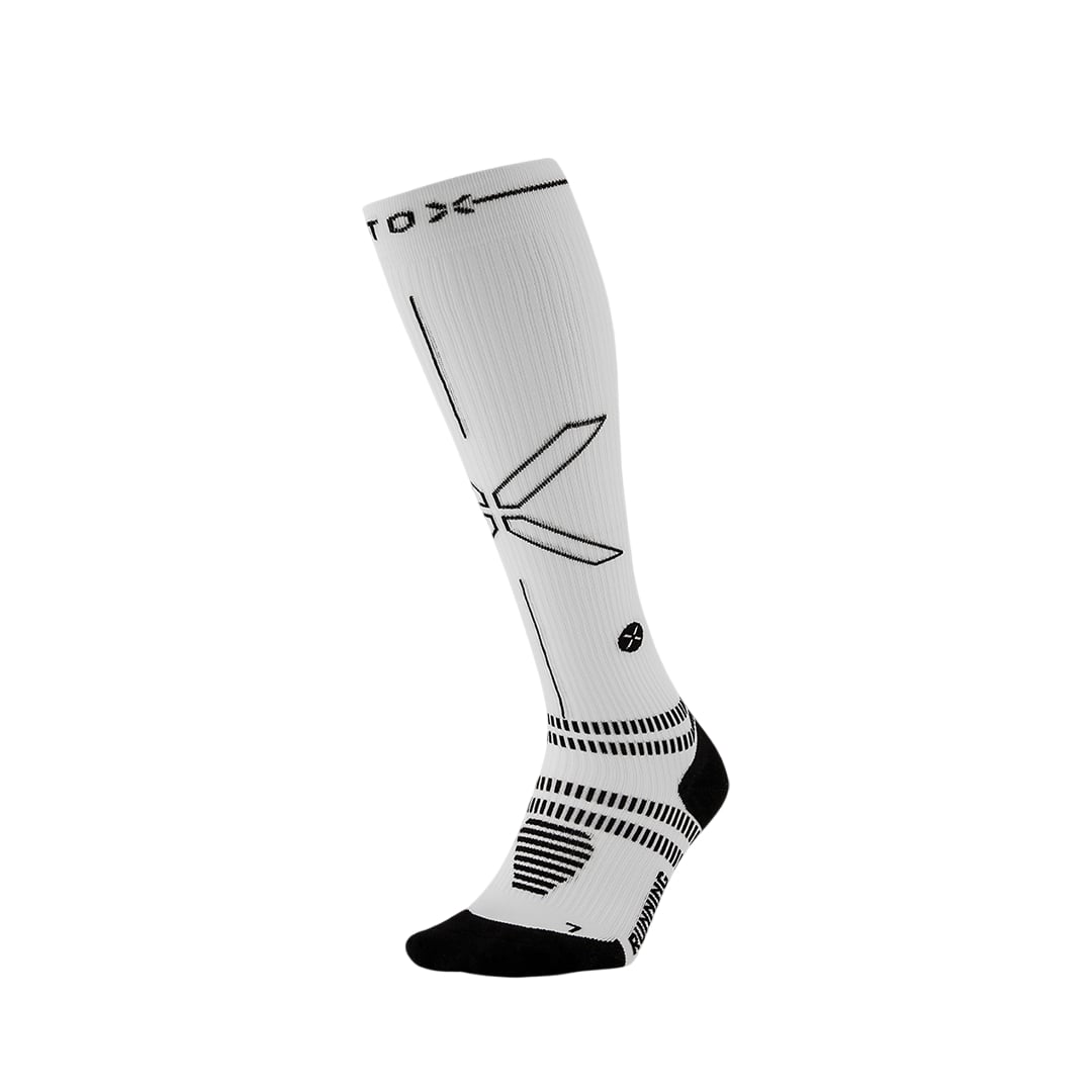 Stox Running Socks weiß/schwarz herren RUNSKM-1080