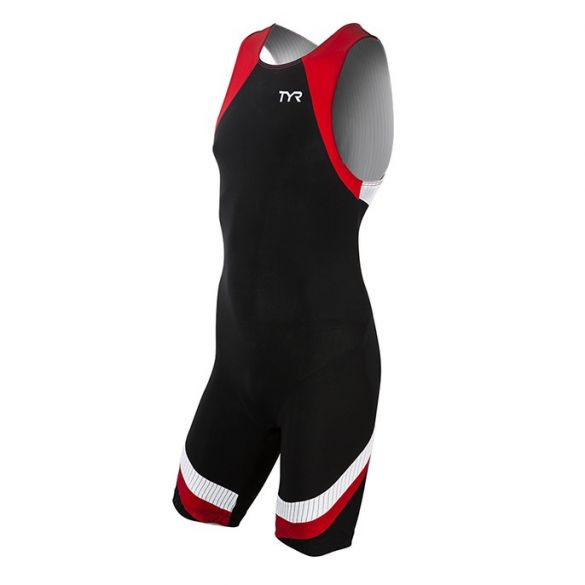 TYR Carbon backzip trisuit Schwarz/Rot Herren TMZNJB6A-002