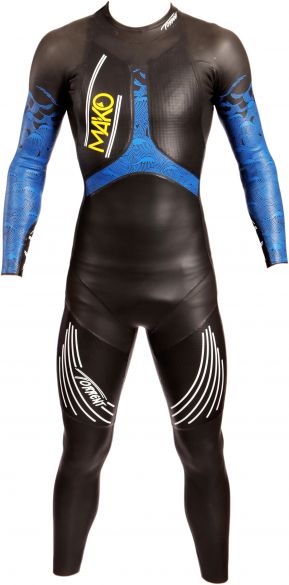 Mako Torrent Langarm Neoprenanzug Schwarz/Blau Herren 151001