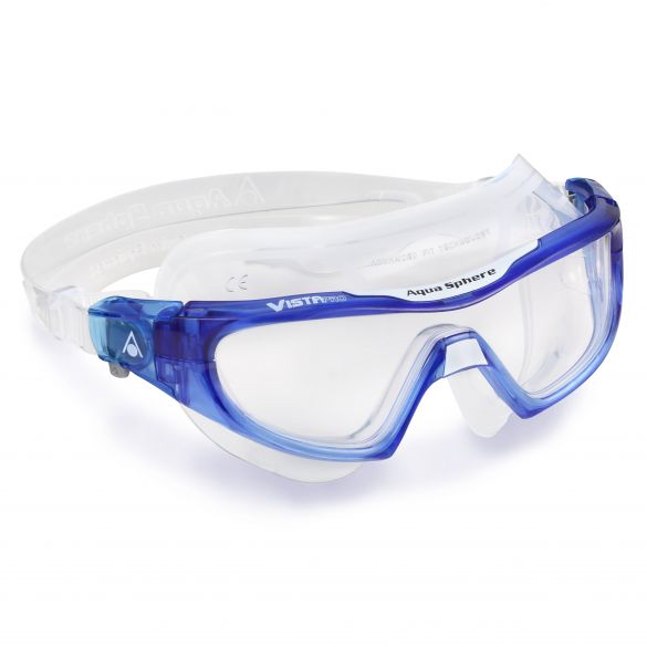Aqua Sphere Vista Pro Klare Linse Schwimmbrille Blau AS187000