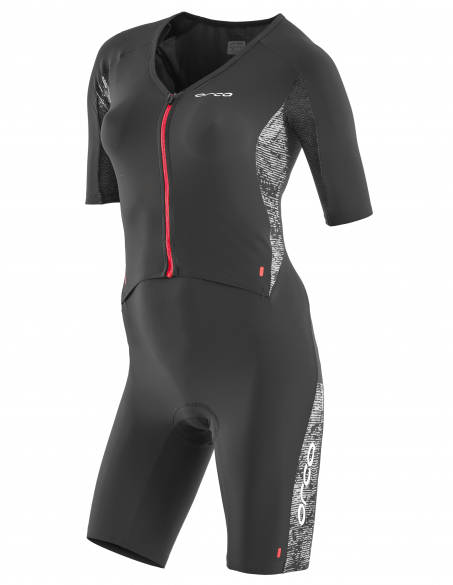 Orca 226 Perform race Kurzarm trisuit Schwarz/Rot Damen JVDF87