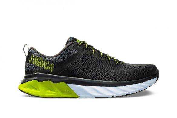 Hoka One One Arahi 3 Laufschuhe Schwarz/Gelb Damen 1104099-PLGRN
