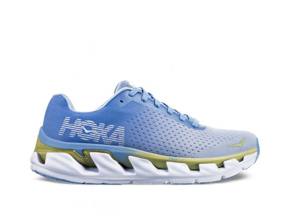 Hoka One One Elevon Laufschuhe Blau/Weiß Damen 1019268-PBLSR