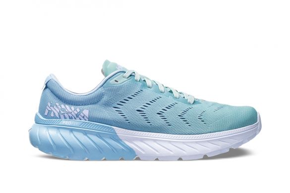 Hoka One One Mach 2 Laufschuhe Hellblau Damen 1099722-ALCH