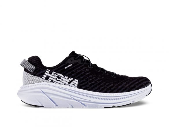 Hoka One One Rincon Laufschuhe Schwarz/Weiß Damen 1102875-BWHT