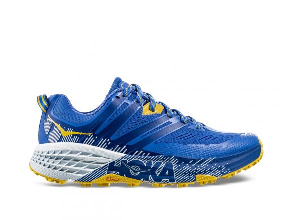 Hoka One One Speedgoat 3 Trail Laufschuhe Blau/Gelb Damen 1099734-PBBM-VRR
