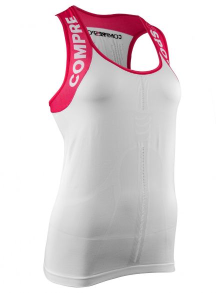 Compressport Trail running shirt v2 tank Compression Weiß Damen TSTRW-TK00
