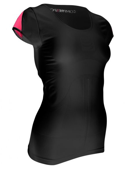 Compressport Trail running shirt v2 Compression Schwarz Damen TSTRW-SS99