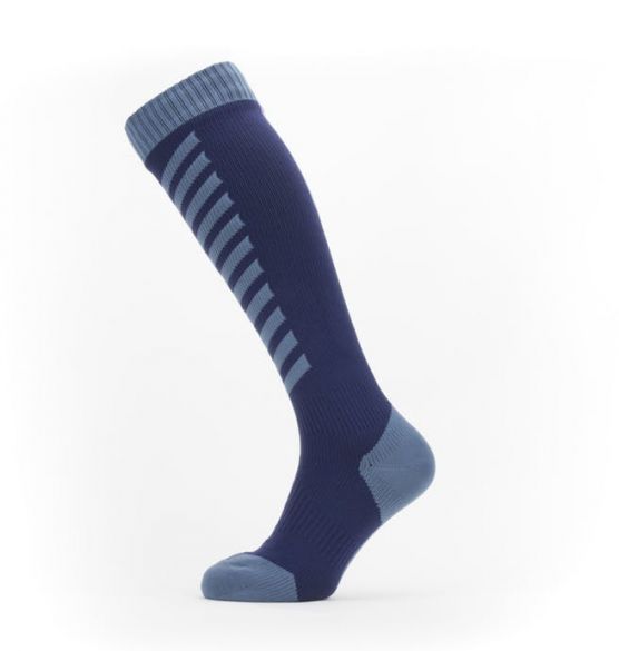 Sealskinz Cold weather knee Radsocken mit Hydrostop Blau 11100065-0604