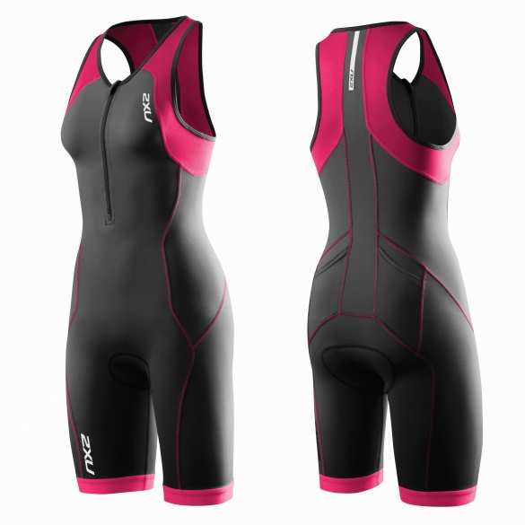 2XU G:2 Active Trisuit Schwarz/Rosa Damen WT3119d