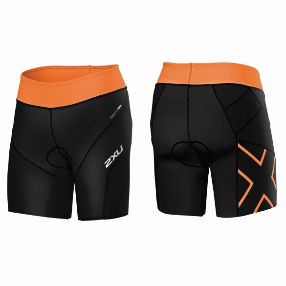 2XU GHST Tri short Schwarz/Orange Damen WT3608b