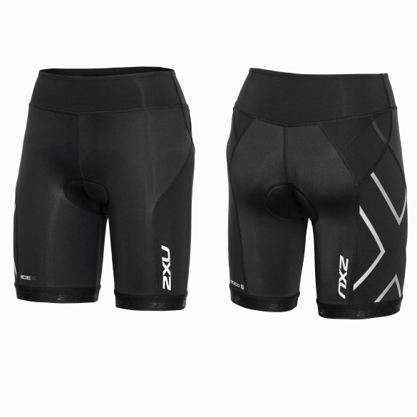 2XU Compression Tri short Schwarz Damen WT3621b