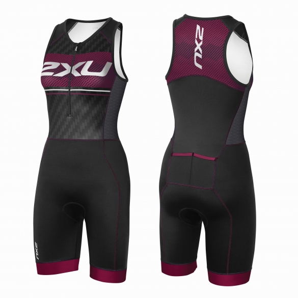2XU Perform Pro trisuit Schwarz/Violett Damen WT3625d