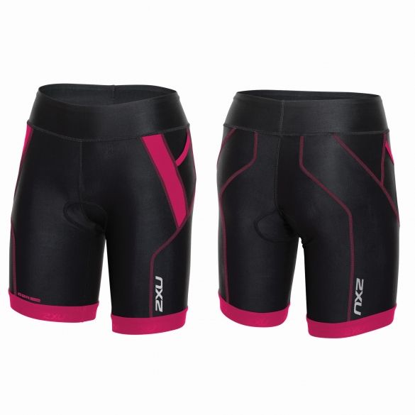 2XU Perform 7" Tri short Schwarz/Rosa Damen WT3640b