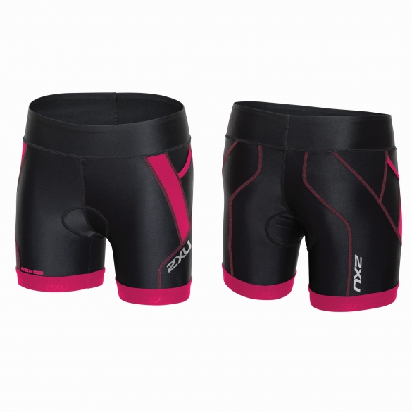 2XU Perform 4.5" Tri short Schwarz/Rosa Damen WT3641b