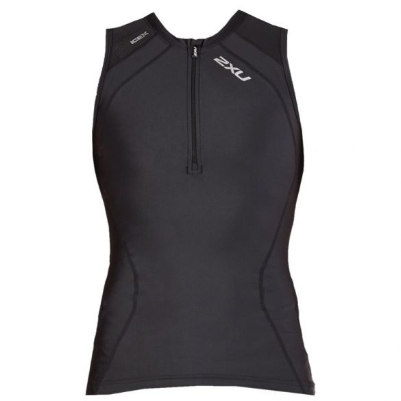 2XU Compression Ärmellos Tri Top Schwarz Damen 2018 WT4845a-BLK/BLK