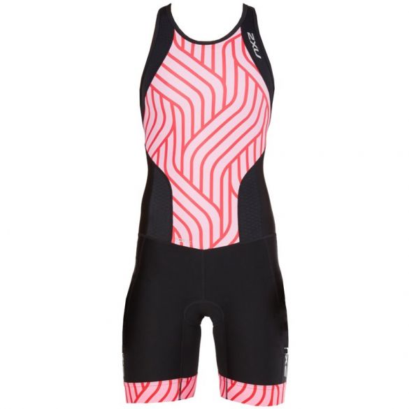 2XU Perform Y-back Trisuit Schwarz/Rosa Damen WT4856d-BLK/RPT