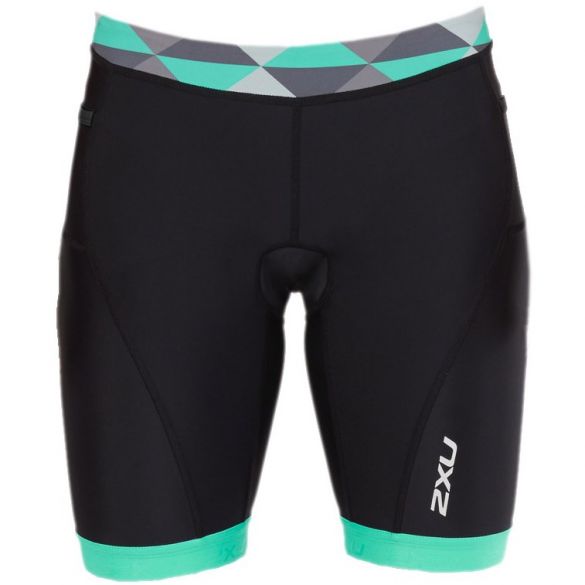 2XU Active 7" Tri shorts Schwarz/Grün Damen WT4868b-BLK/RTG