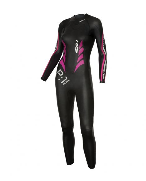 2XU P:1 Propel Langarm Neoprenanzug Schwarz/Rosa Damen WW4994c-BLK/PPK