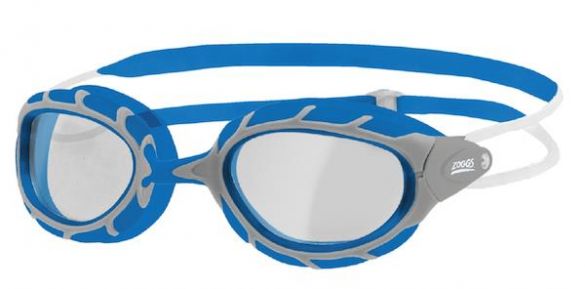 Zoggs Predator klare Linse Schwimmbrille Blau/Grau 328863