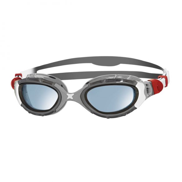 Zoggs Predator flex Schwarz/Grau - Blau Linse 337848