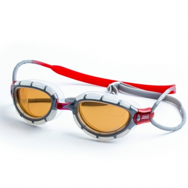 Zoggs Predator Polarized Ultra Schwimmbrille Grau/Rot 321766