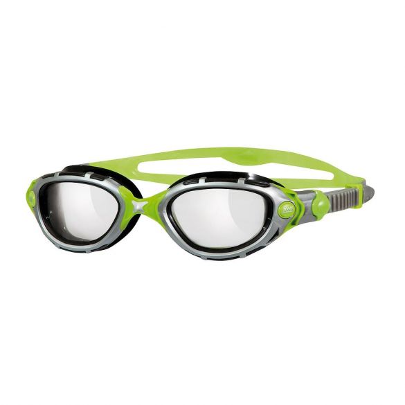 Zoggs Predator Flex Reactor Titanium Schwimmbrille Grau/Grün 311846