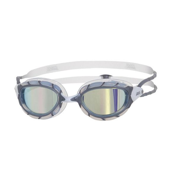 Zoggs Predator Schwimmbrille Grau/Weiß - Spiegellinse 326863