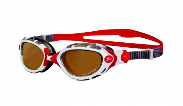 Zoggs Predator Polarized Schwimmbrille Weiß/Rot 321766