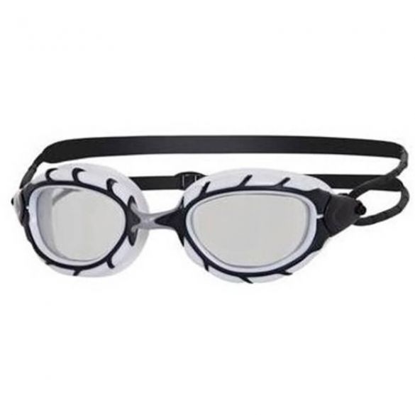 Zoggs Predator Schwimmbrille Weiss/Schwarz - dunkle Linse 332863